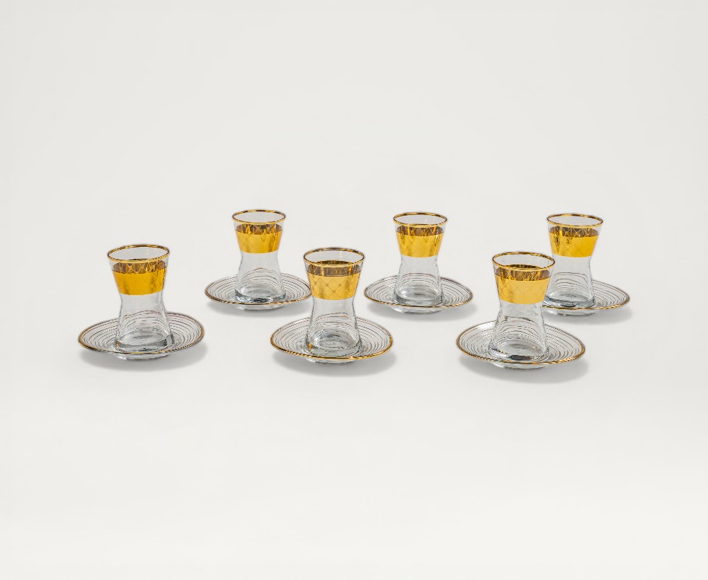 Dahab Tea cup & saucer set of 6 - 115 ML