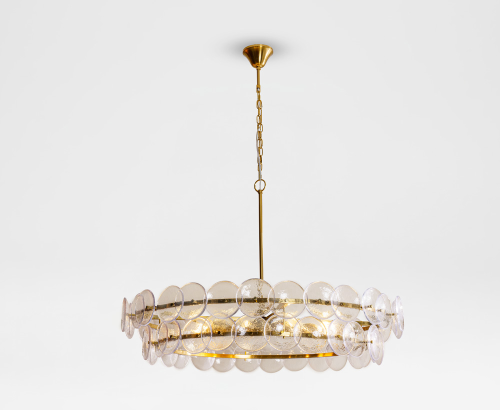 Lior 9-light glass E14 Chandelier
