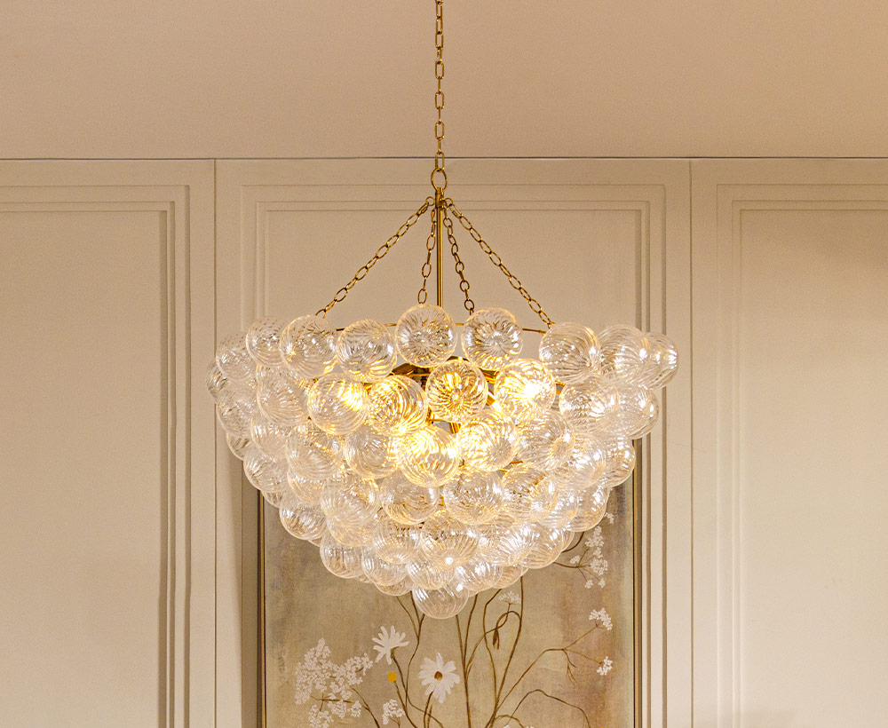 Malon E14 12-lights Glass Chandelier