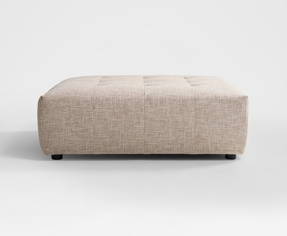 Choc Chenille modular Ottoman