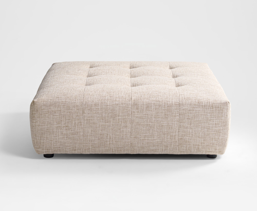 Choc Chenille modular Ottoman
