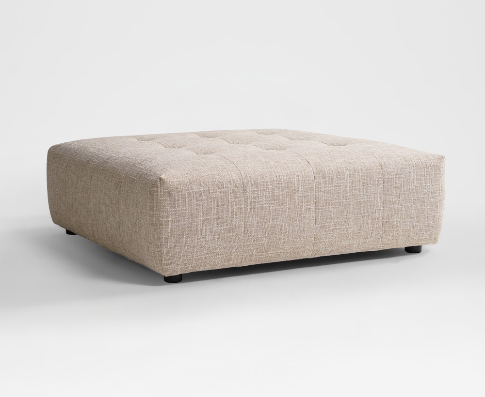 Choc Chenille modular Ottoman