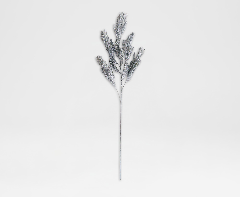 Artificial Thousand Layer Spray Silver - 97 CM