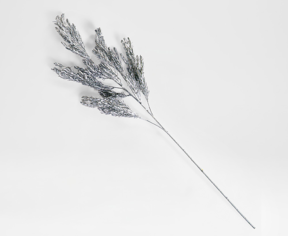 Artificial Thousand Layer Spray Silver - 97 CM
