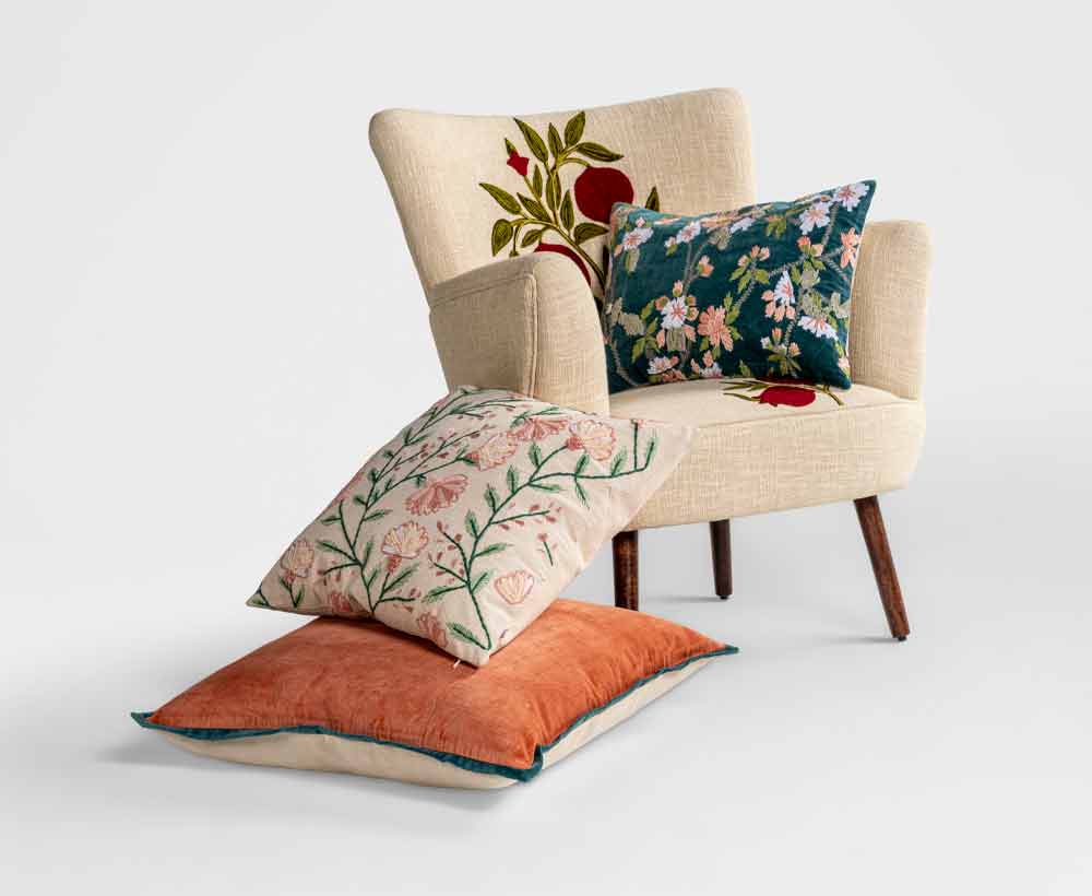 Sittie cotton Cushion Cover - 60X60 CM