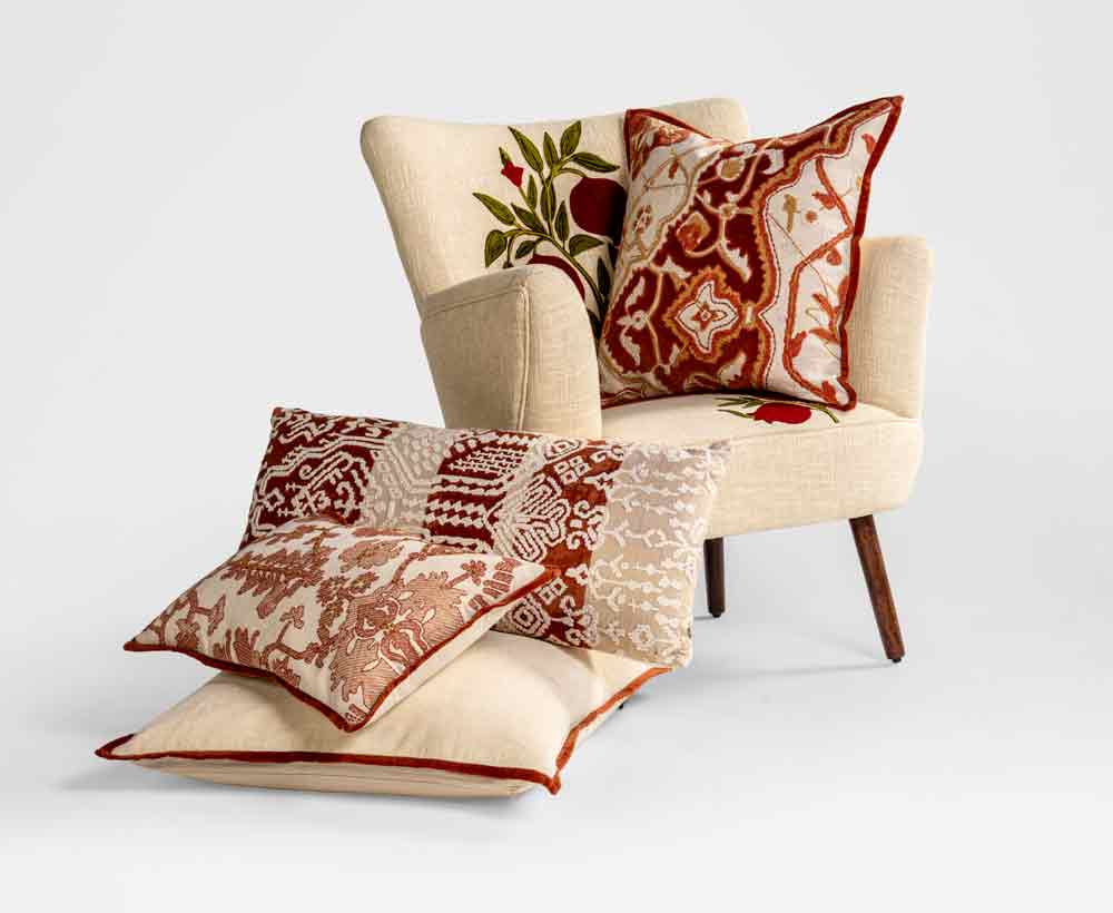 Oprah Cotton Filled Cushion - 35X80 CM