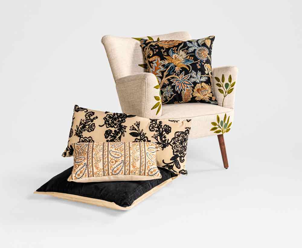 Nilzie cotton Filled Cushion - 35X80 CM
